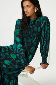Fabienne Chapot caro dress satijn bloemprint
