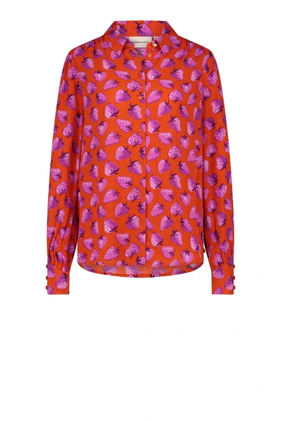 Fabienne Chapot coco blouse strawberry print