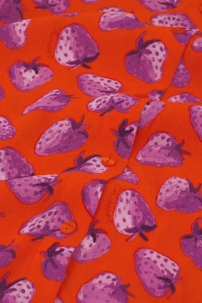 Fabienne Chapot coco blouse strawberry print