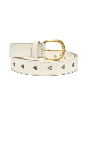 Fabienne Chapot cut it out heart belt suede