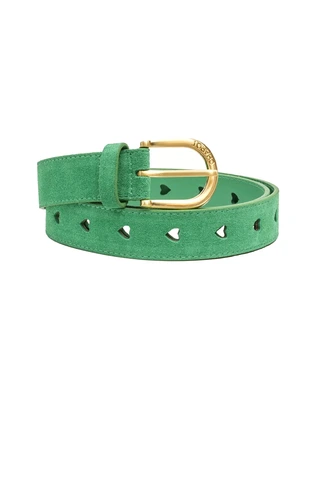 Fabienne Chapot cut it out heart belt suede