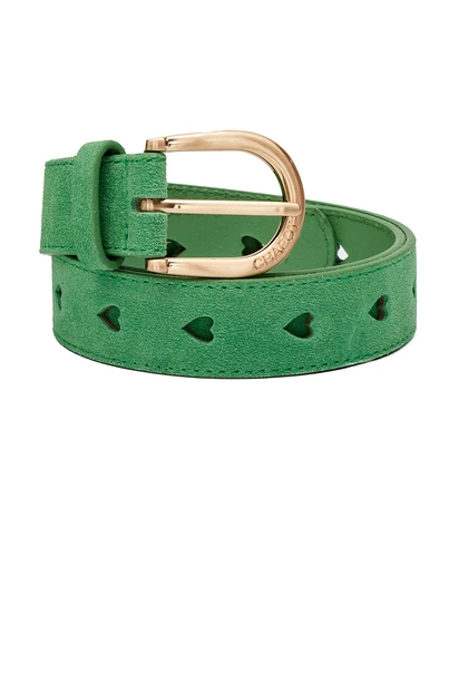 Fabienne Chapot cut it out heart belt suede