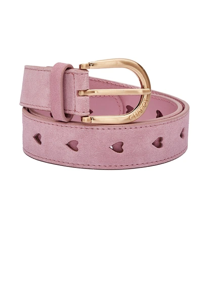 Fabienne Chapot cut it out heart belt suede