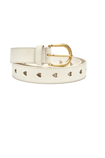 Fabienne Chapot cut it out heart belt suede