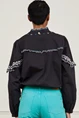 Fabienne Chapot daila blouse borduur aqua