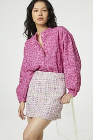 Fabienne Chapot dora skirt ruit slub garen