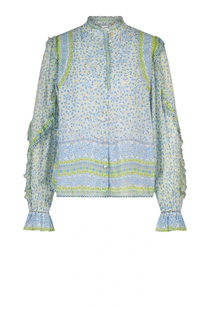 Fabienne Chapot etje blouse mille fleur lurex