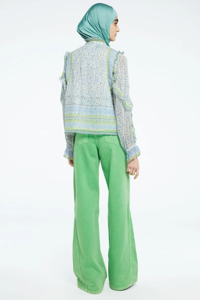 Fabienne Chapot etje blouse mille fleur lurex