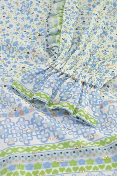 Fabienne Chapot etje blouse mille fleur lurex