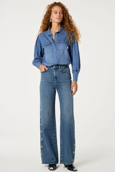 Fabienne Chapot fabienne blouse jeans hartjes
