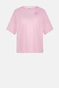 Fabienne Chapot fay poem pink t-shirt tekst