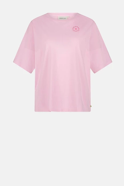 Fabienne Chapot fay poem pink t-shirt tekst