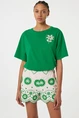 Fabienne Chapot fay t-shirt bloem borduur
