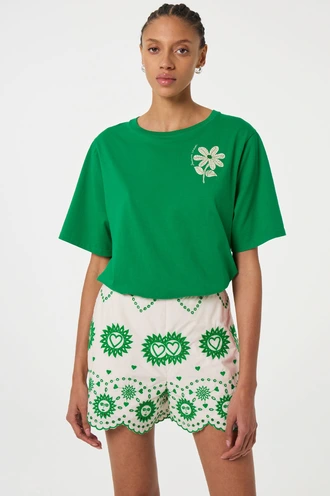 Fabienne Chapot fay t-shirt bloem borduur