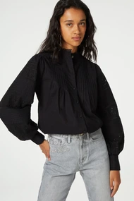 Fabienne Chapot fionna blouse borduur plisse