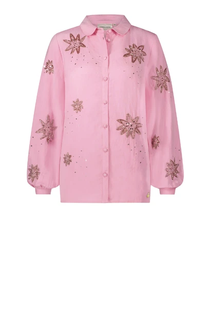 Fabienne Chapot fleur blouse steren details