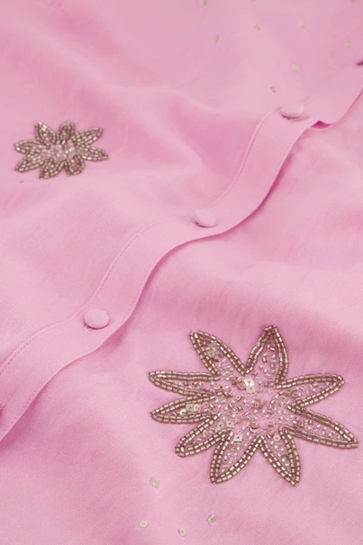 Fabienne Chapot fleur blouse steren details