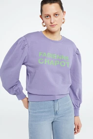 Fabienne Chapot flo sweater logo borduur