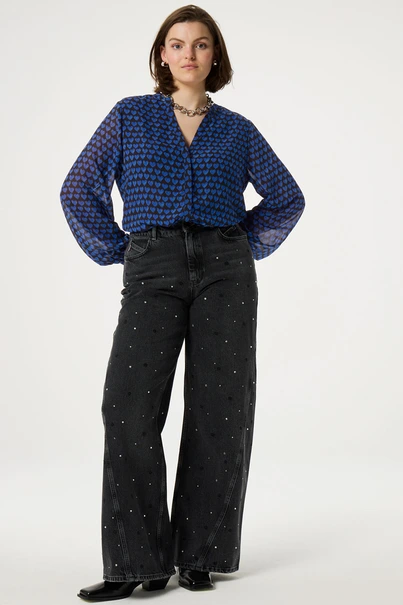 Fabienne Chapot frida blouse love print pofm.
