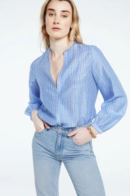 Fabienne Chapot frida blouse v-hals bloem hart
