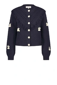 Fabienne Chapot frido cardigan kersjes franjes