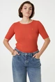 Fabienne Chapot gemma short sleeve ribbel trui