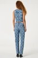 Fabienne Chapot gigi denim gilet bloem print