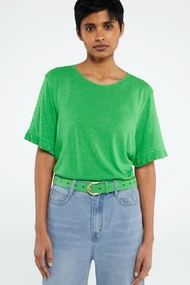 Fabienne Chapot glitter leo t-shirt ruffles