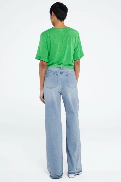 Fabienne Chapot glitter leo t-shirt ruffles