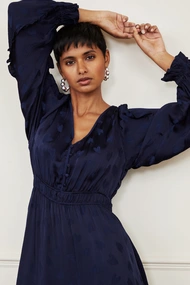 Fabienne Chapot hazel dress satijn hartjes