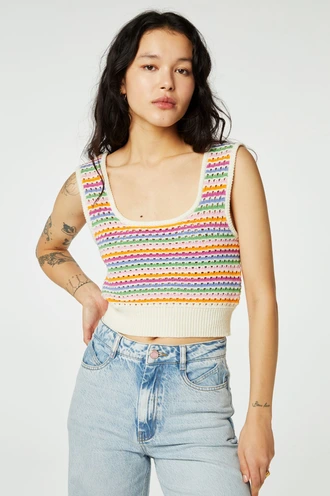 Fabienne Chapot heather bralette ajour streep