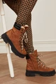 Fabienne Chapot hiking boot suede hartjes