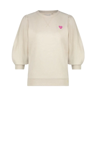 Fabienne Chapot jana sweater korte mouw hart