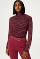 Fabienne Chapot jane top mesh love col