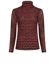 Fabienne Chapot jane top mesh love col