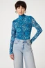 Fabienne Chapot jane top met kol mesh