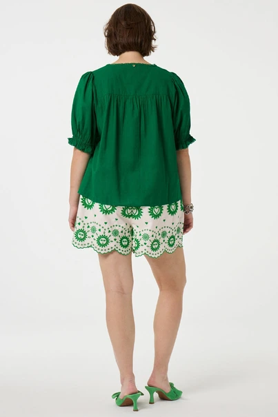 Fabienne Chapot juno blouse met pofmouw