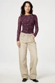 Fabienne Chapot kane top girl gang print mesh