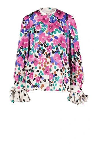 Fabienne Chapot kylie blouse pansy rain satijn
