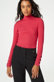 Fabienne Chapot lila pullover ribbel turtle