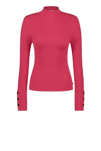 Fabienne Chapot lila pullover ribbel turtle