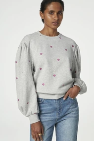 Fabienne Chapot lin sweater bloem borduur