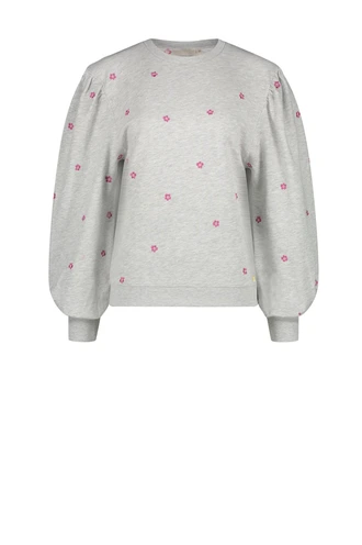 Fabienne Chapot lin sweater bloem borduur