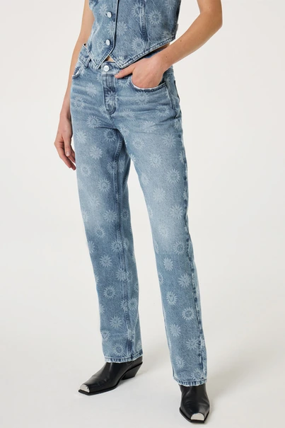 Fabienne Chapot marie straight leg jeans print