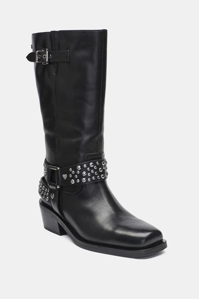 Fabienne Chapot moara biker boot met studs