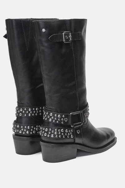 Fabienne Chapot moara biker boot met studs