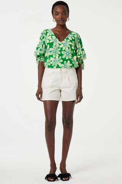Fabienne Chapot nacha top bali palms print