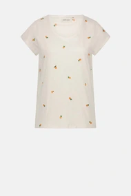 Fabienne Chapot phil round v t-shirt borduur