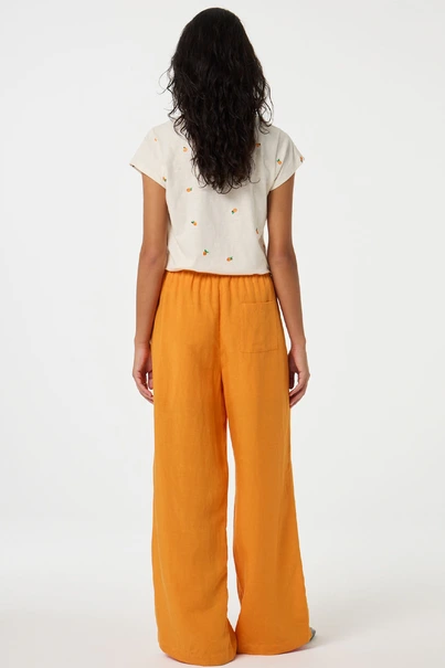 Fabienne Chapot phil round v t-shirt borduur
