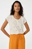 Fabienne Chapot phil round v t-shirt borduur